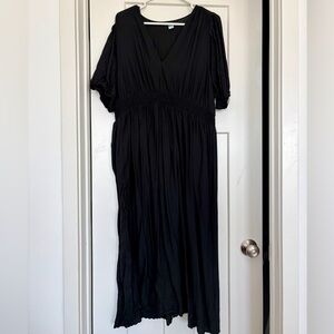 Old Navy Black Midi Dress